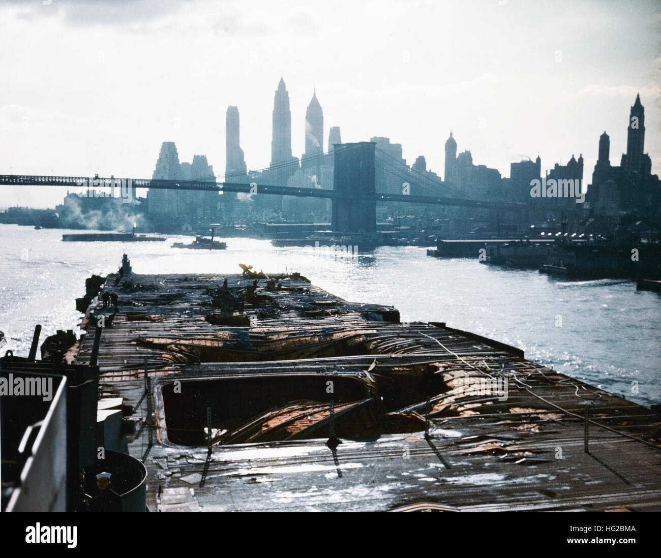 Uss franklin aircraft carrier on hi-res stock photography and images ...