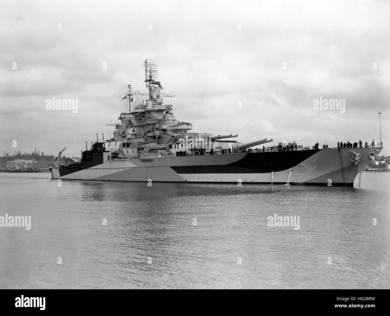 Uss West Virginia Bb-48 Stock Photo - Alamy