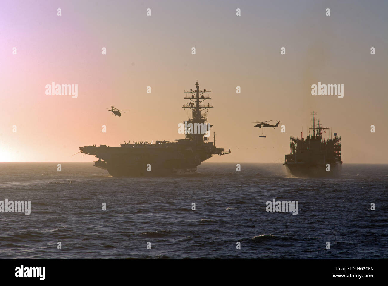 160614-N-CL027-020 ATLANTIC OCEAN (June 14, 2016) Two MH-60S Sea Hawk ...