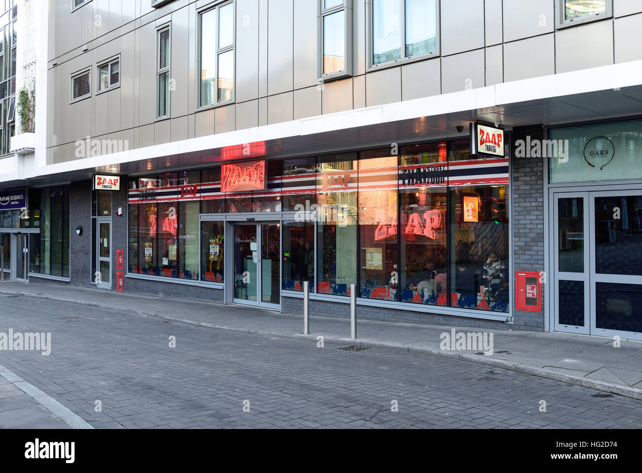 Zaap Thai Street Food Restaurant In Nottingham Uk Stock Photo