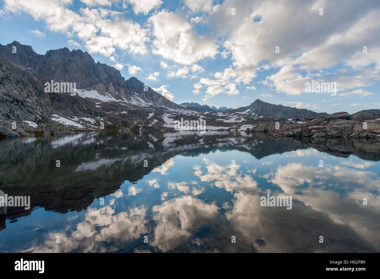 Early morning in Palisade Basin, High Sierra Stock Photo