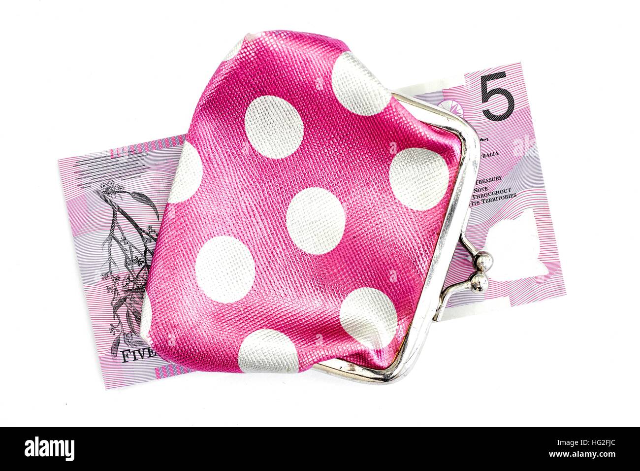 A studio photo of a pink coin purse Stock Photo - Alamy