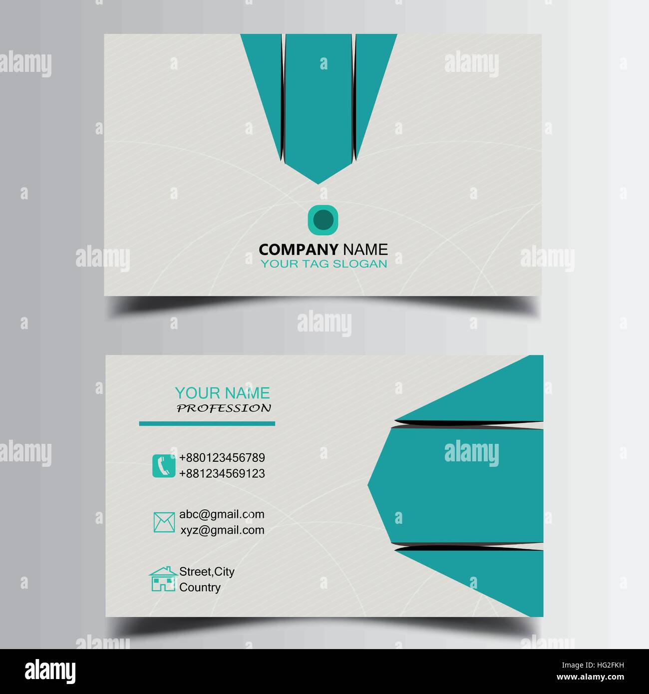 Vector Business card design Stock Vector Image & Art - Alamy