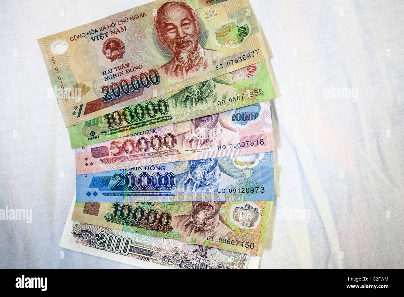 Vietnamese dong bank notes Stock Photo - Alamy