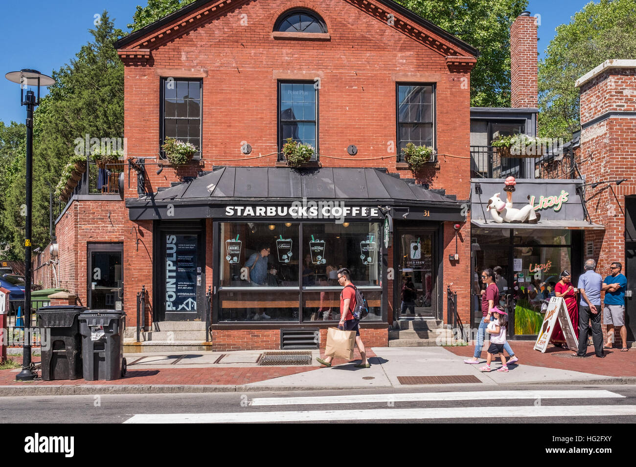 Starbucks Harvard Square, Cambridge, Massachusetts Stock Photo Alamy