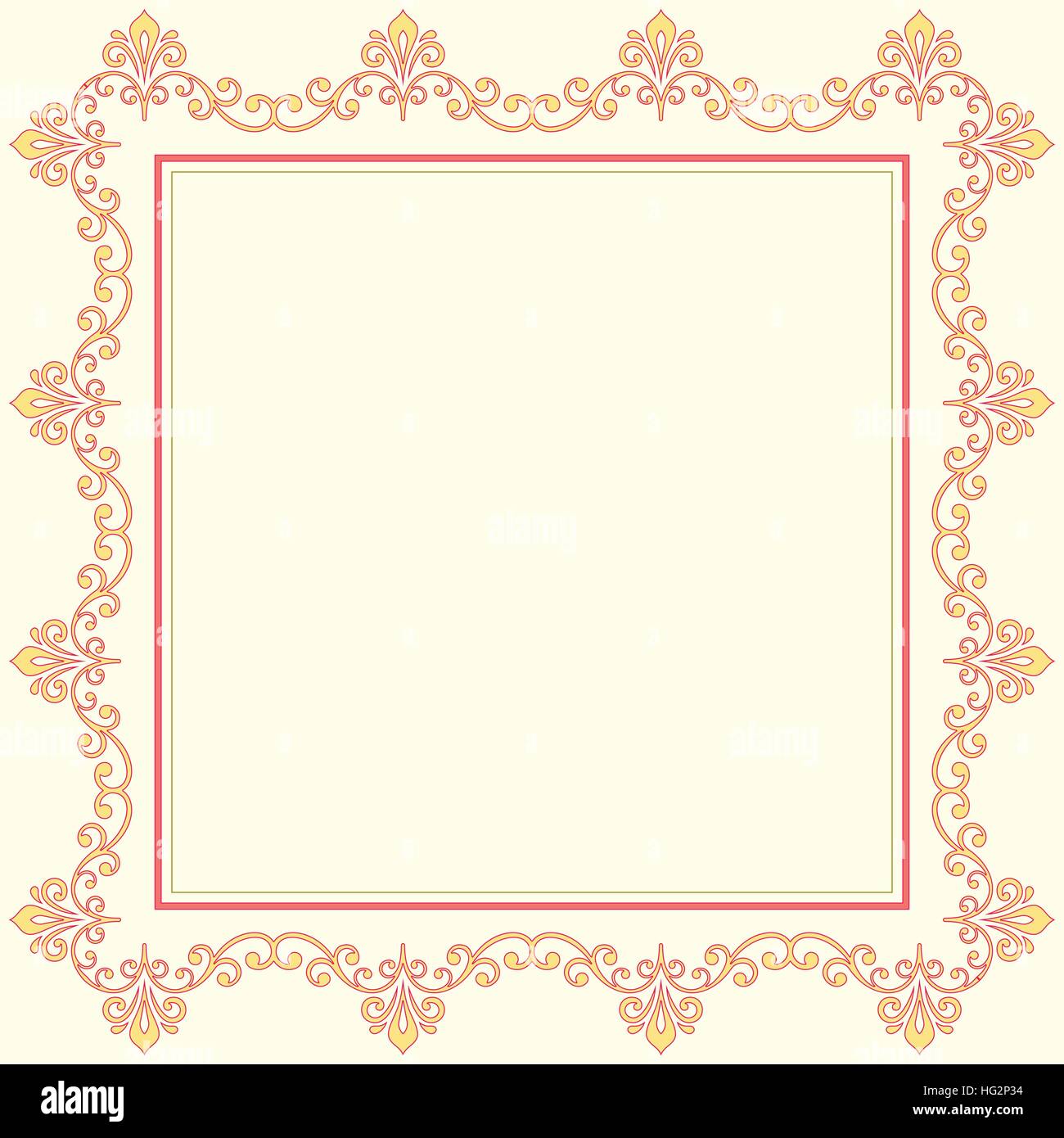 Floral Vector Greeting Card Stock Vector
