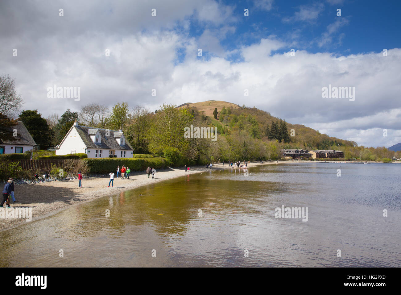 Loch Lomond Scotland UK in The Trossachs National Park famous Scottish