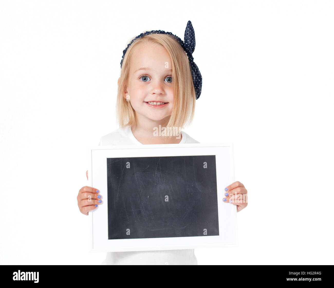 Child girl hold card hires stock photography and images Alamy