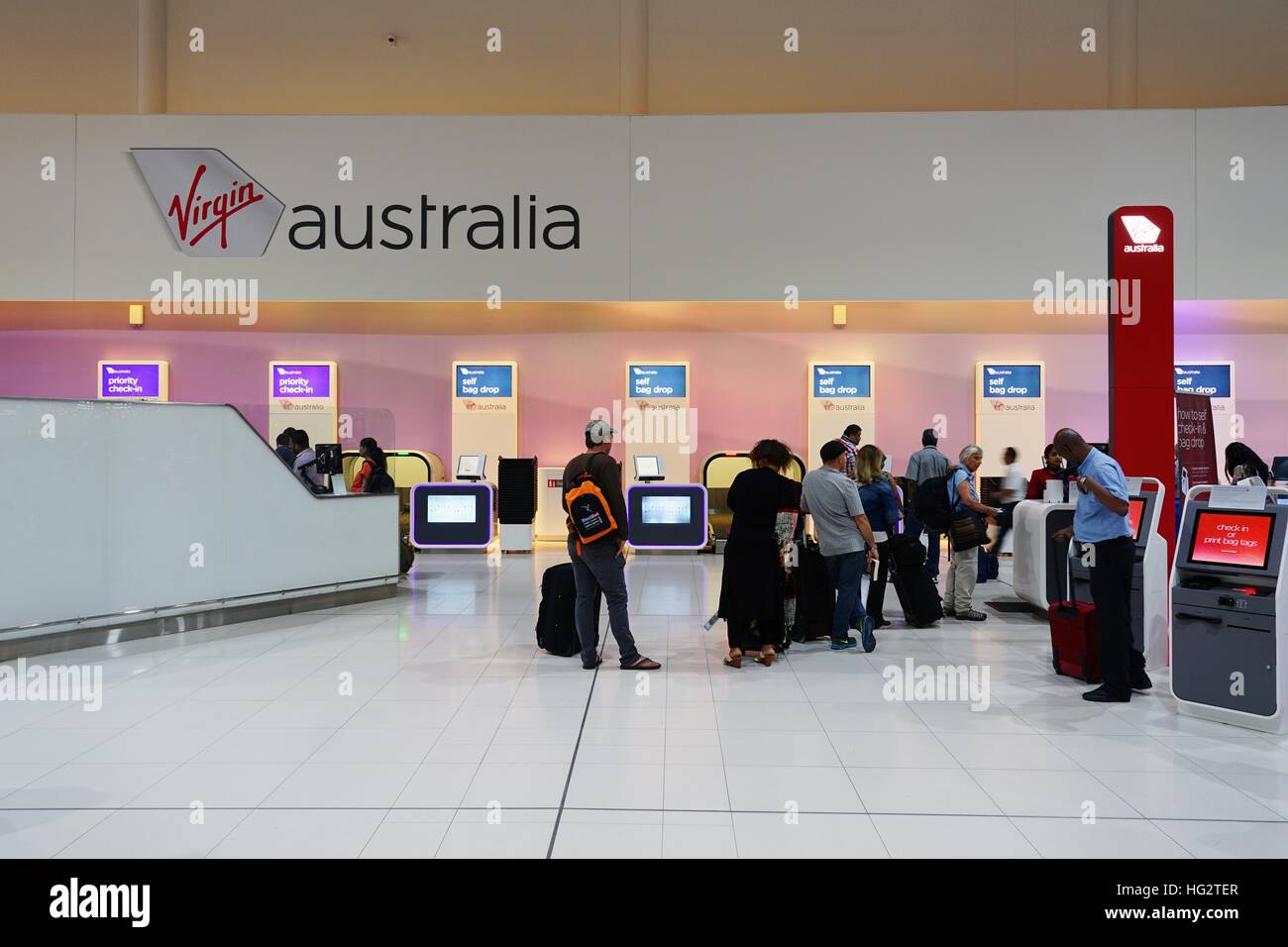 The Perth Airport (PER), on the west coast of Australia Stock Photo