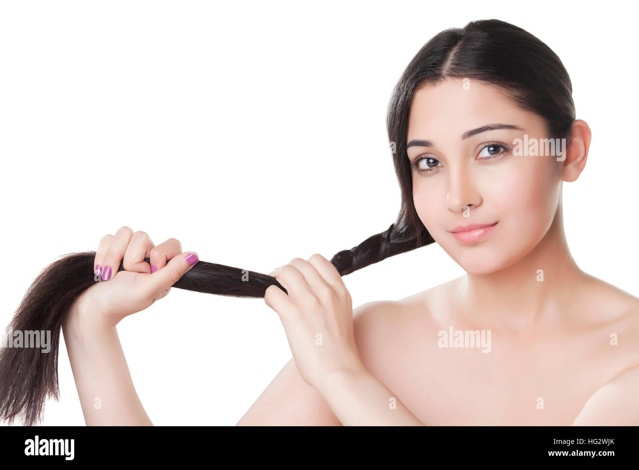 Portrait young woman natural hair hi-res stock photography and images ...