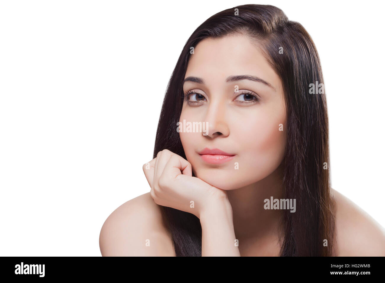Portrait of beautiful young woman Stock Photo