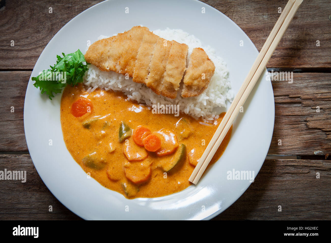 Chicken Katsu Kare japanese curry meat and vegetables Stock Photo Alamy