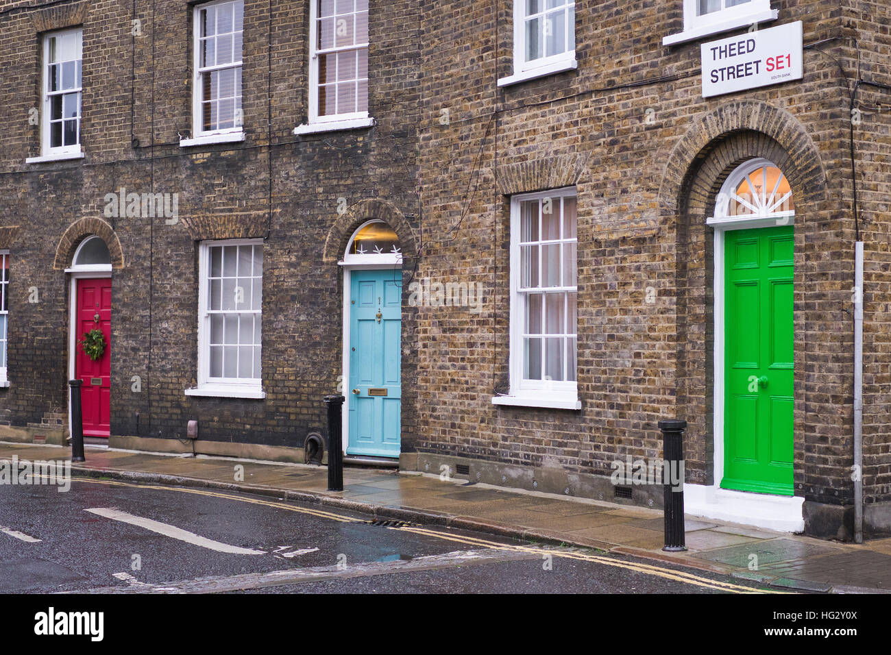 Grade II listed terraced housing in Waterloo London England