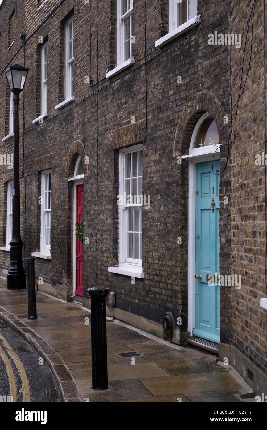 Grade II listed terraced housing in Waterloo London England