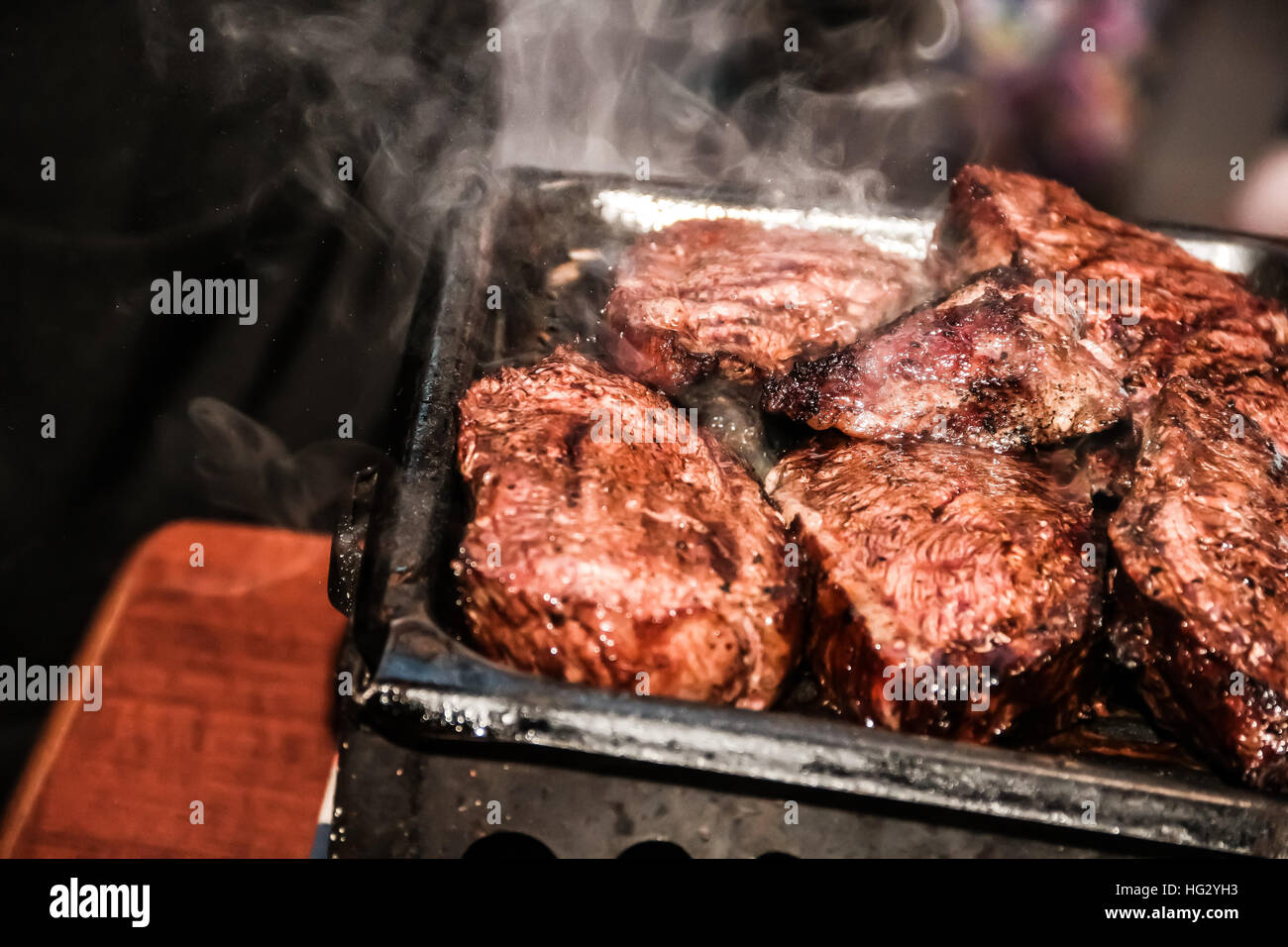 Tasty barbecue serving Stock Photo Alamy