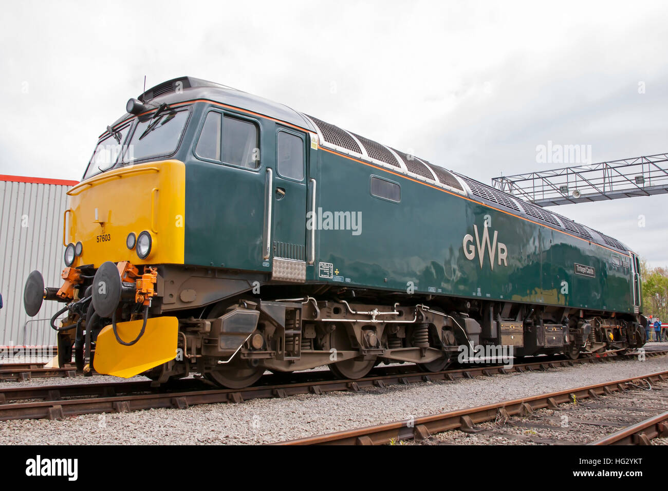 Class 57 at First Great Western St Phillips Marsh Depot, Bristol, England Open Day 02/05/2016. Stock Photo