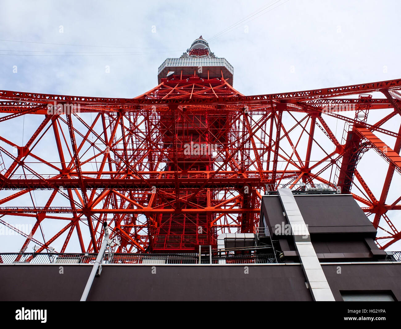 Architecture-Tokyo tower and building Stock Photo