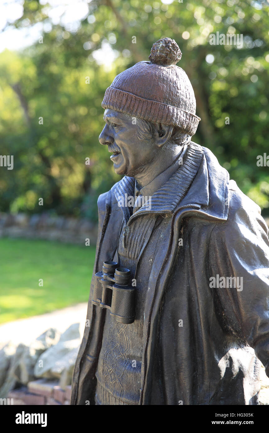 Tom Weir's statue, Balmaha Bay, Loch Lomond, Scotland Stock Photo Alamy