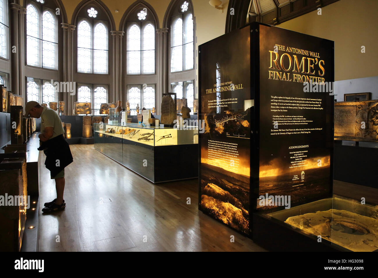 The fascinating treasures of the Hunterian Museum in the University of Glasgow, in Scotland, UK Stock Photo