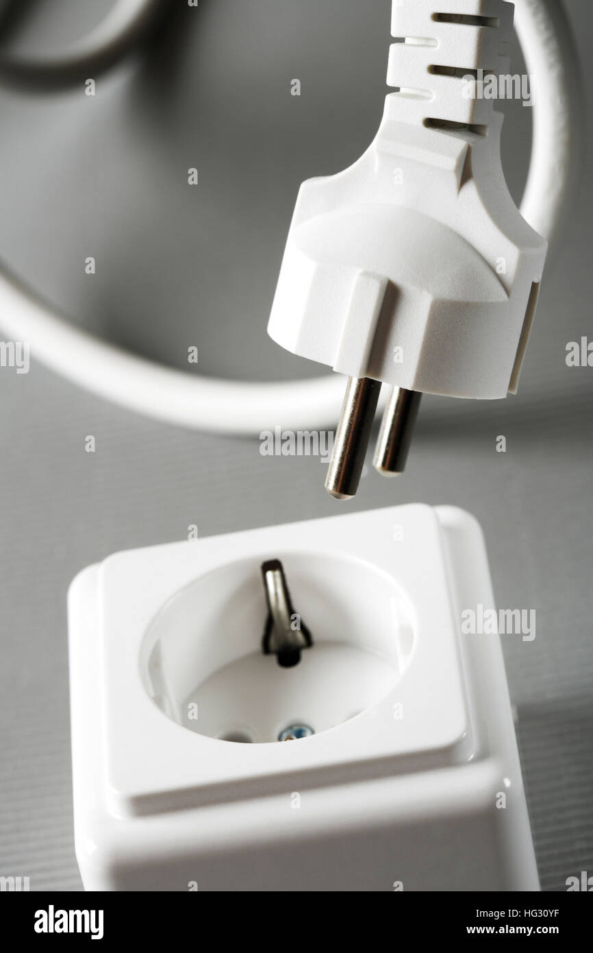Electrical plug and outlet (socket Stock Photo Alamy