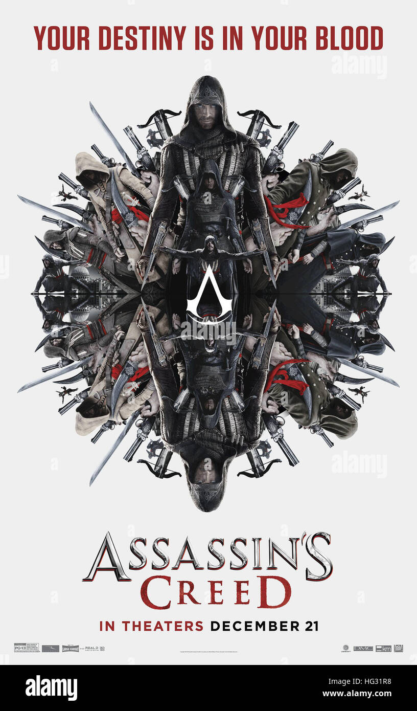 Assassin S Creed Us Advance Poster Michael Fassbender Tm And