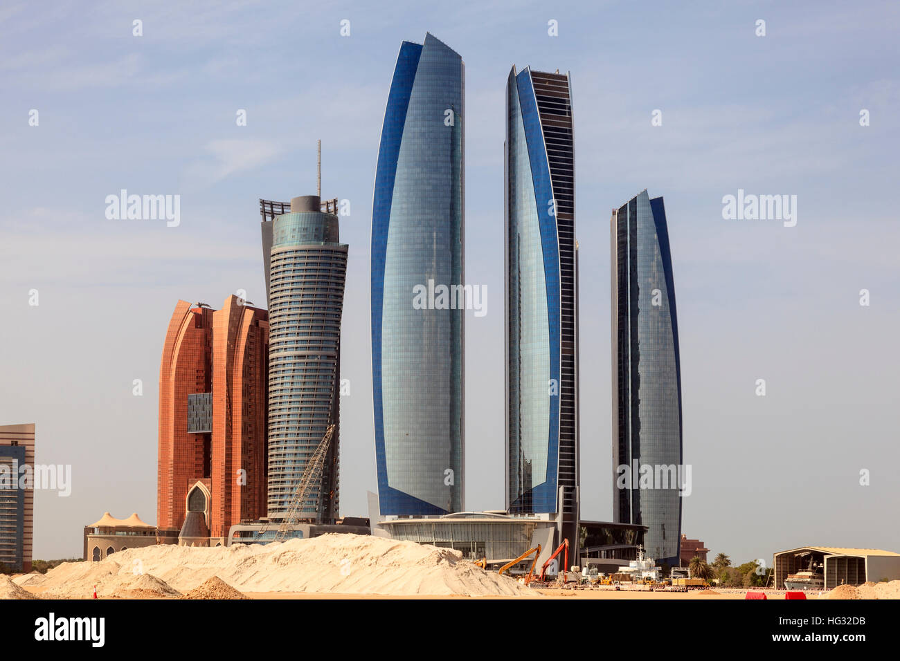 The Etihad Towers in Abu Dhabi Stock Photo - Alamy