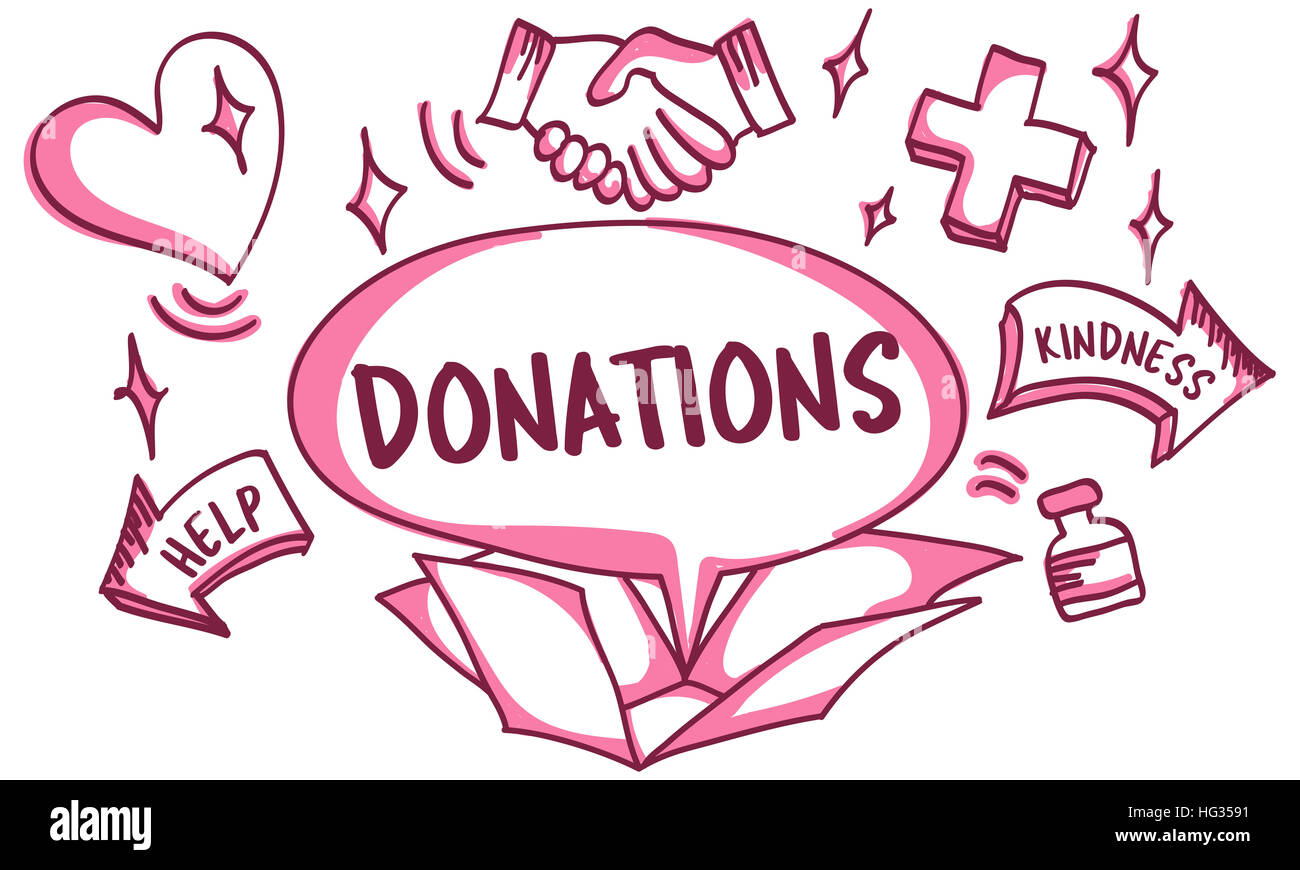 Support Donations Charity Volunteer Care Welfare Concept Stock Photo ...