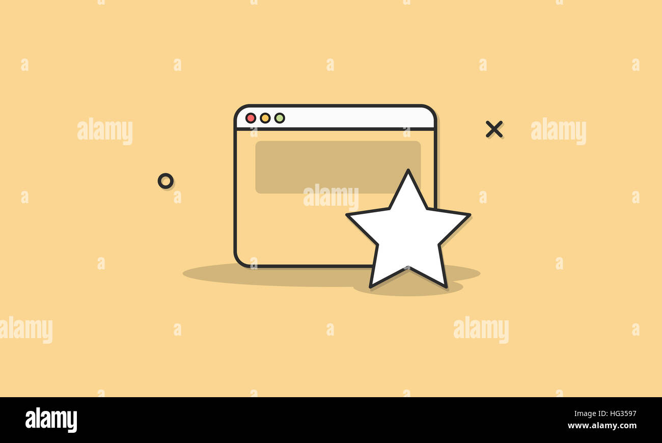 Bookmarks Favorite Internet Social Media Concept Stock Photo - Alamy