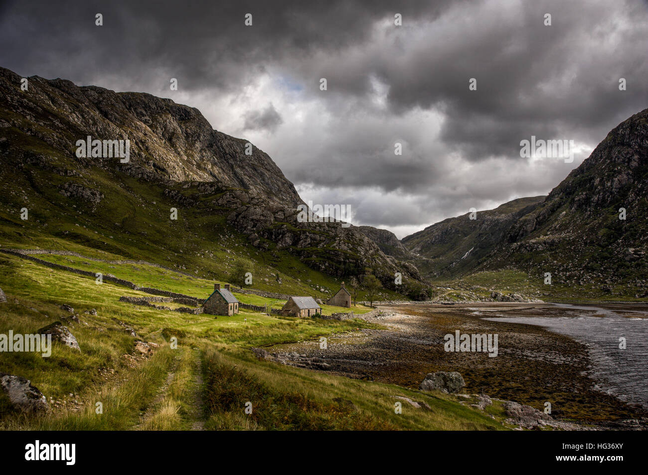 Glendhu House and Bothy Assynt Scotland Stock Photo Alamy