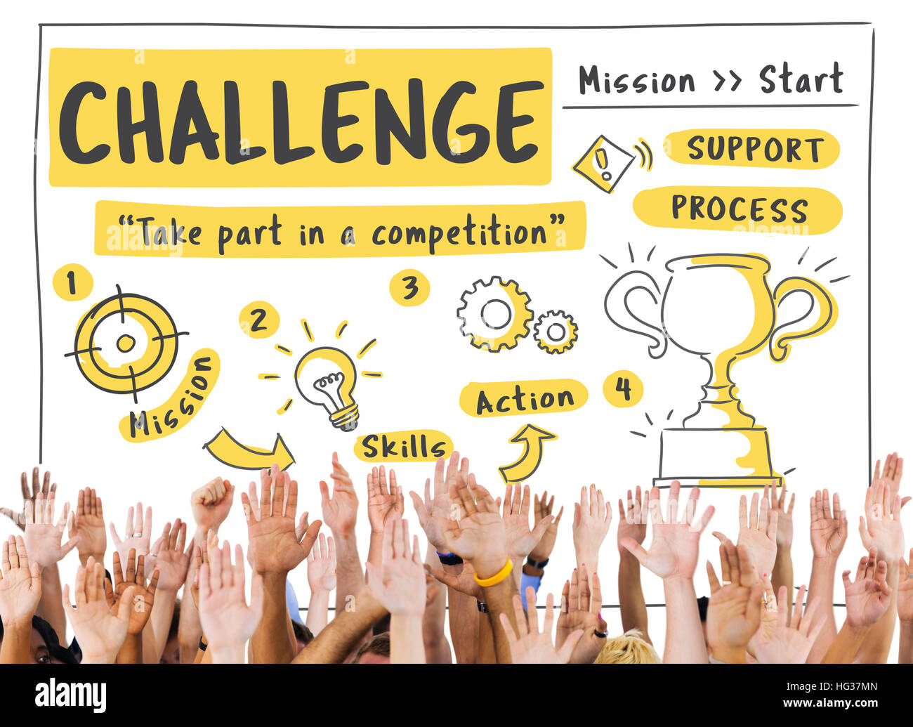 Challenge Goal Target Trial Skill Test Trophy Concept Stock Photo Alamy