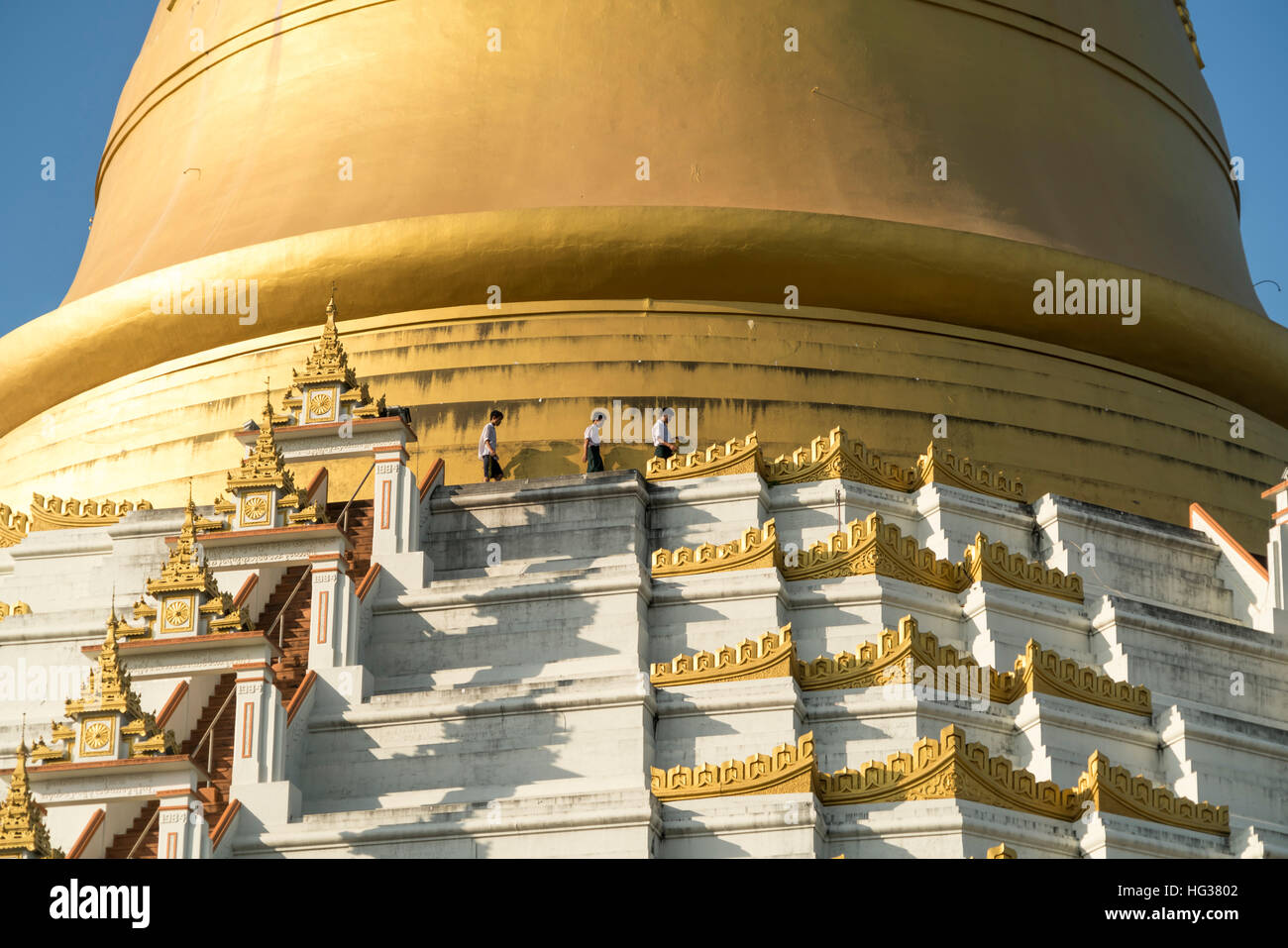 Mahazedi Pagoda  in Bago, Myanmar, Asia Stock Photo
