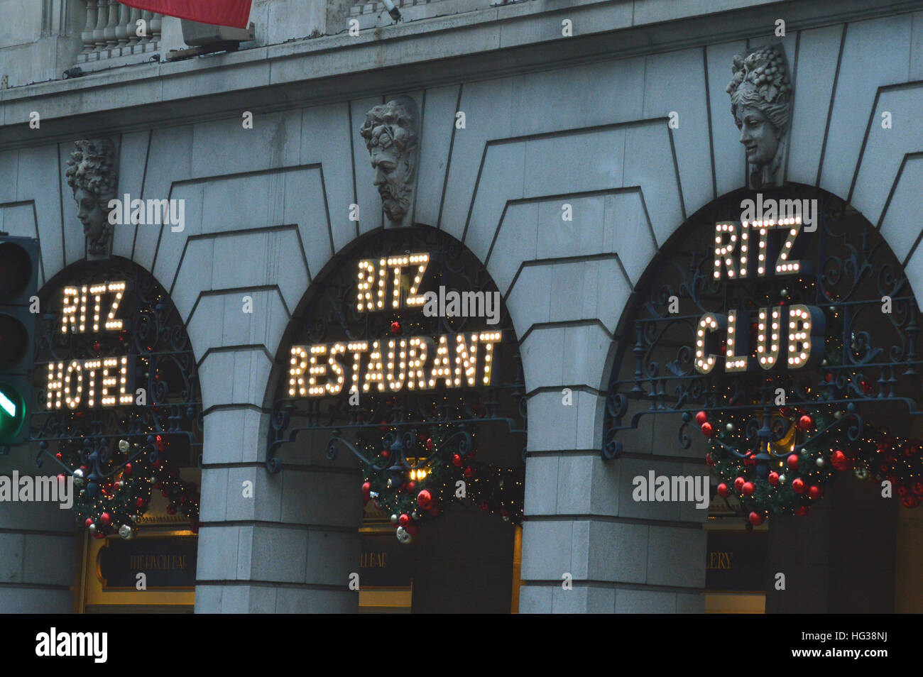 Exterior of the Ritz hotel in London Stock Photo