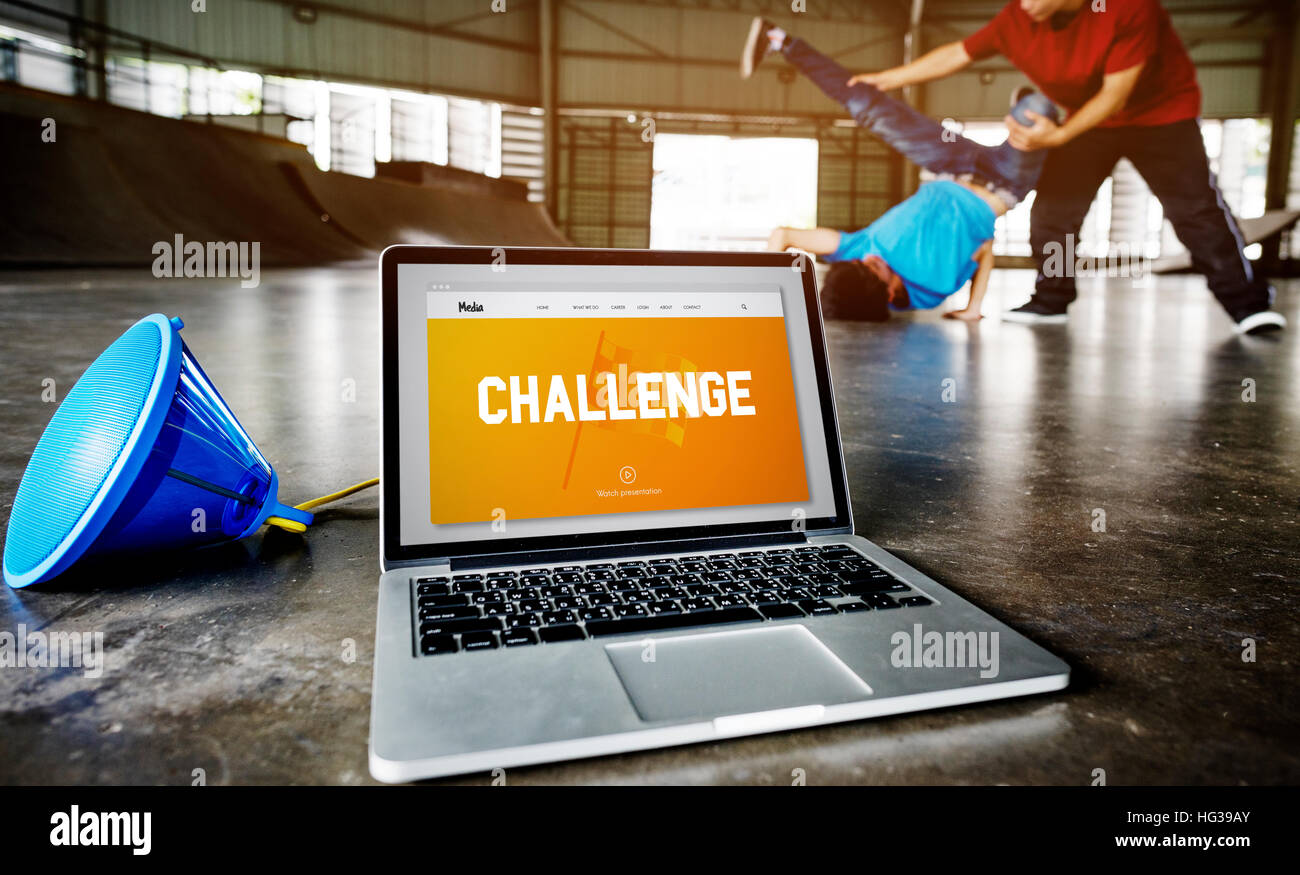 Challenge Goal Target Trial Skill Test Finish Concept Stock Photo Alamy
