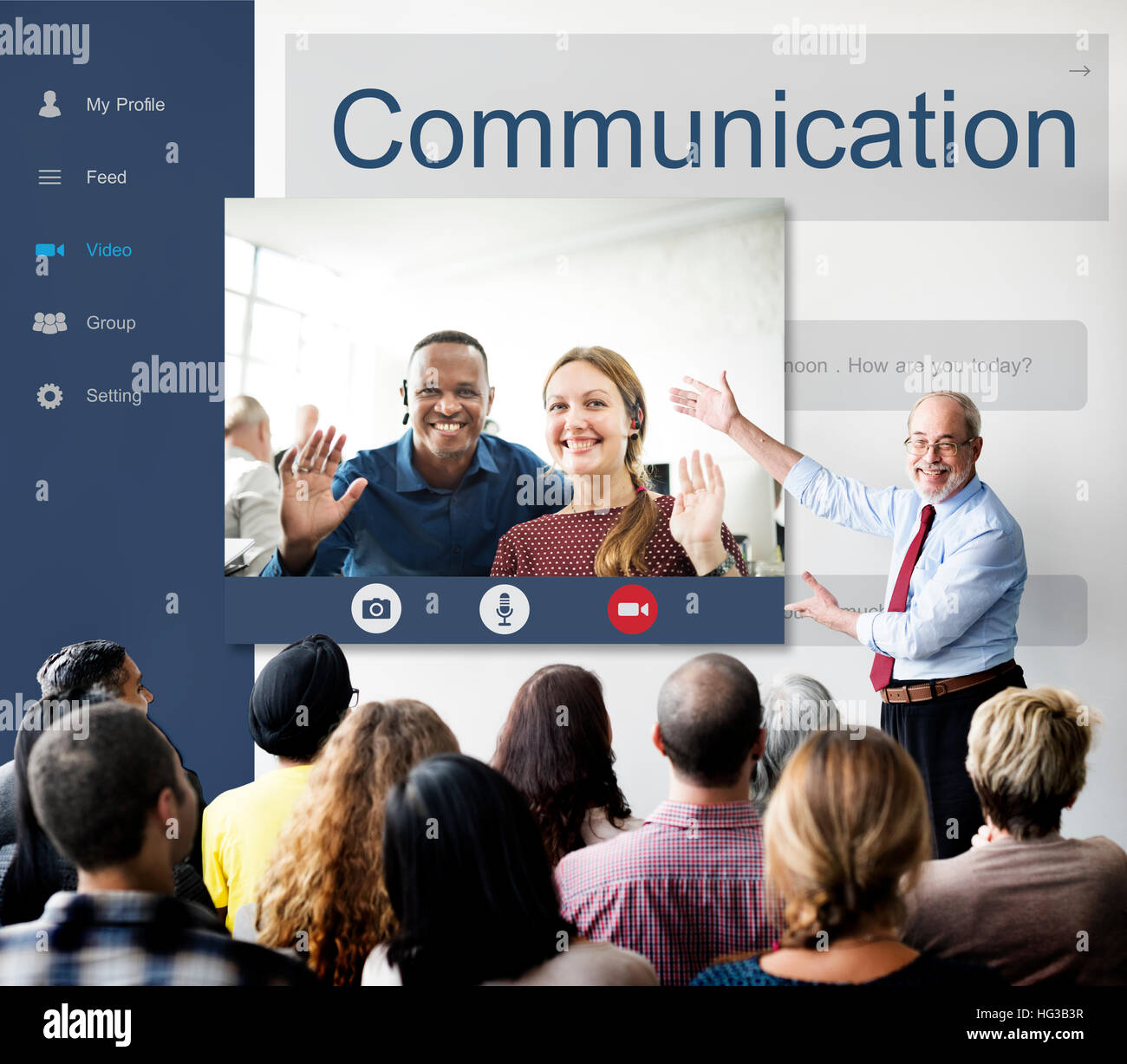 Networking Communication Conversation People Concept Stock Photo Alamy