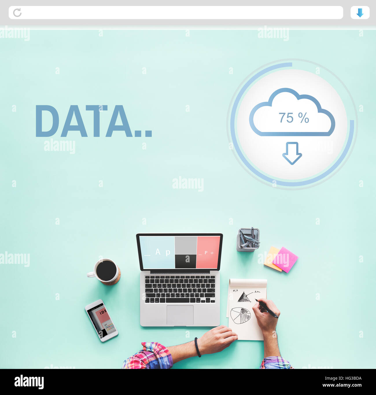 Data The Cloud Storage Information Concept Stock Photo - Alamy