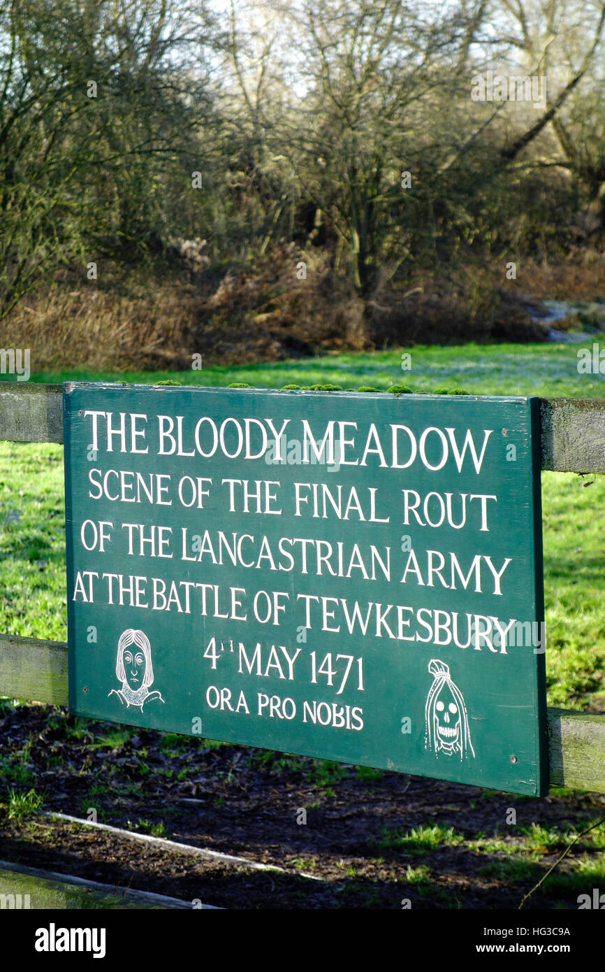 The Bloody Meadow Battlefield Site, Battle of Tewkesbury 1471, Lincoln