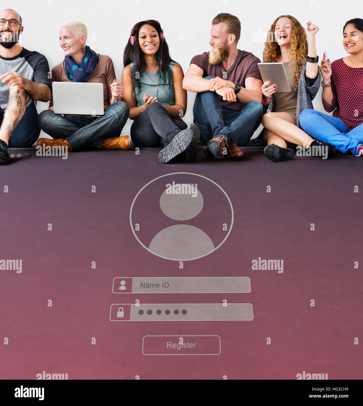 Log In Password Security Concept Stock Photo - Alamy