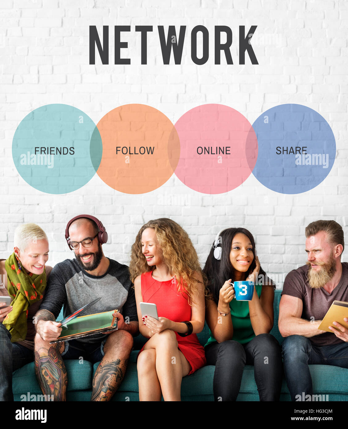 Communication Connection Networking Icon Concept Stock Photo - Alamy