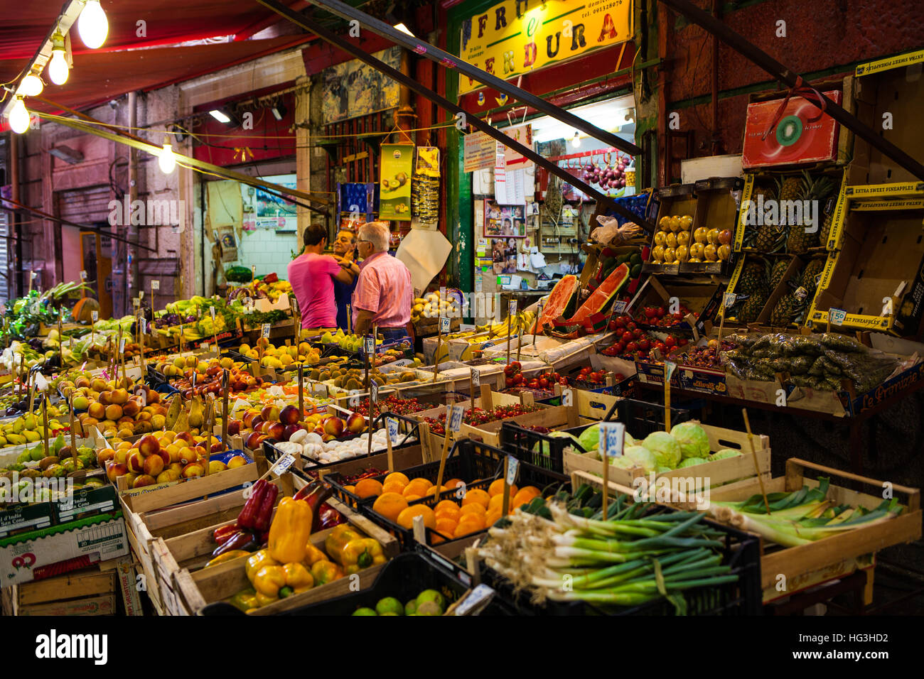 Market in Palermo, Sicily, Italy Stock Photo Alamy