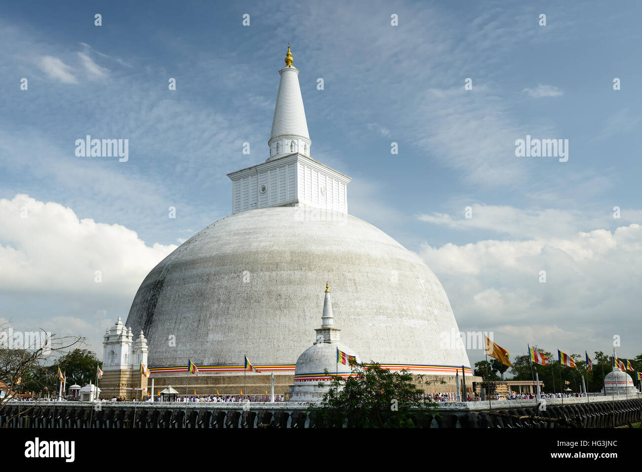 Anuradhapura ruin, Mirisavatiya Dagoba Stupa, Sri Lanka Stock Photo