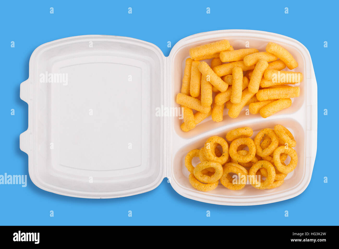 https://c8.alamy.com/comp/HG3K2W/top-view-of-junk-food-ingredients-in-a-white-take-away-packaging-box-HG3K2W.jpg