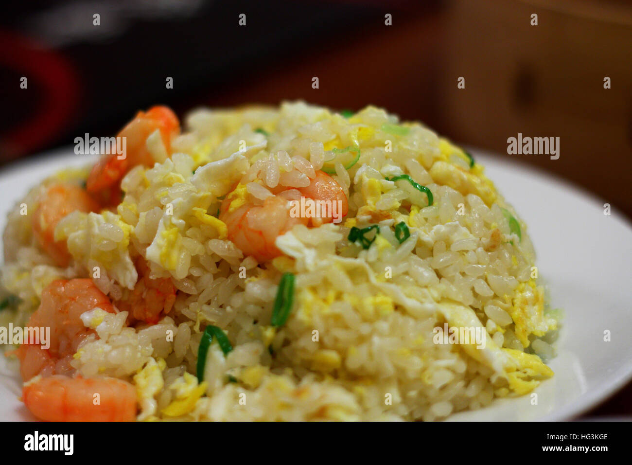 Shrimp fry rice Stock Photo - Alamy