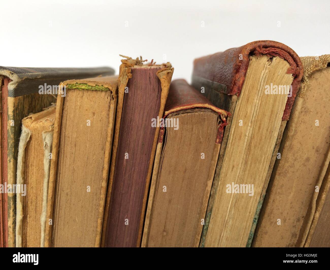 old books closeup Stock Photo