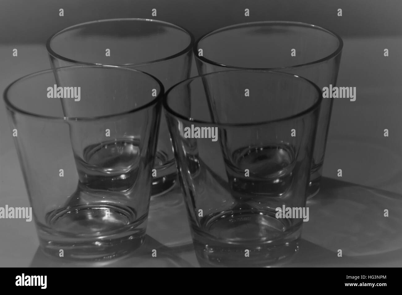 Drinking glasses Stock Photo
