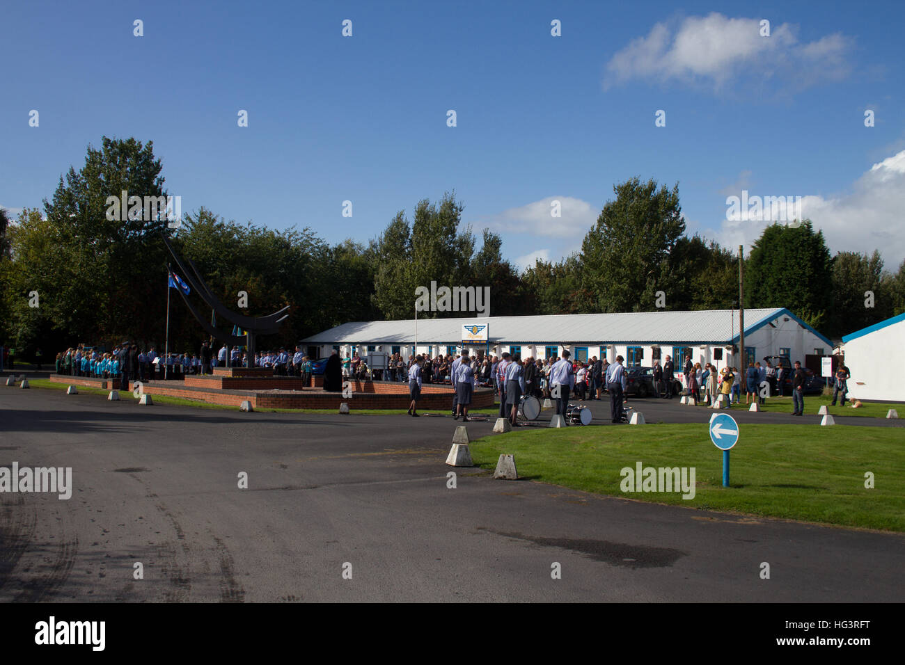 Battle of Britain Service at Wolverhampton Halfpenny Green Airport. UK Stock Photo