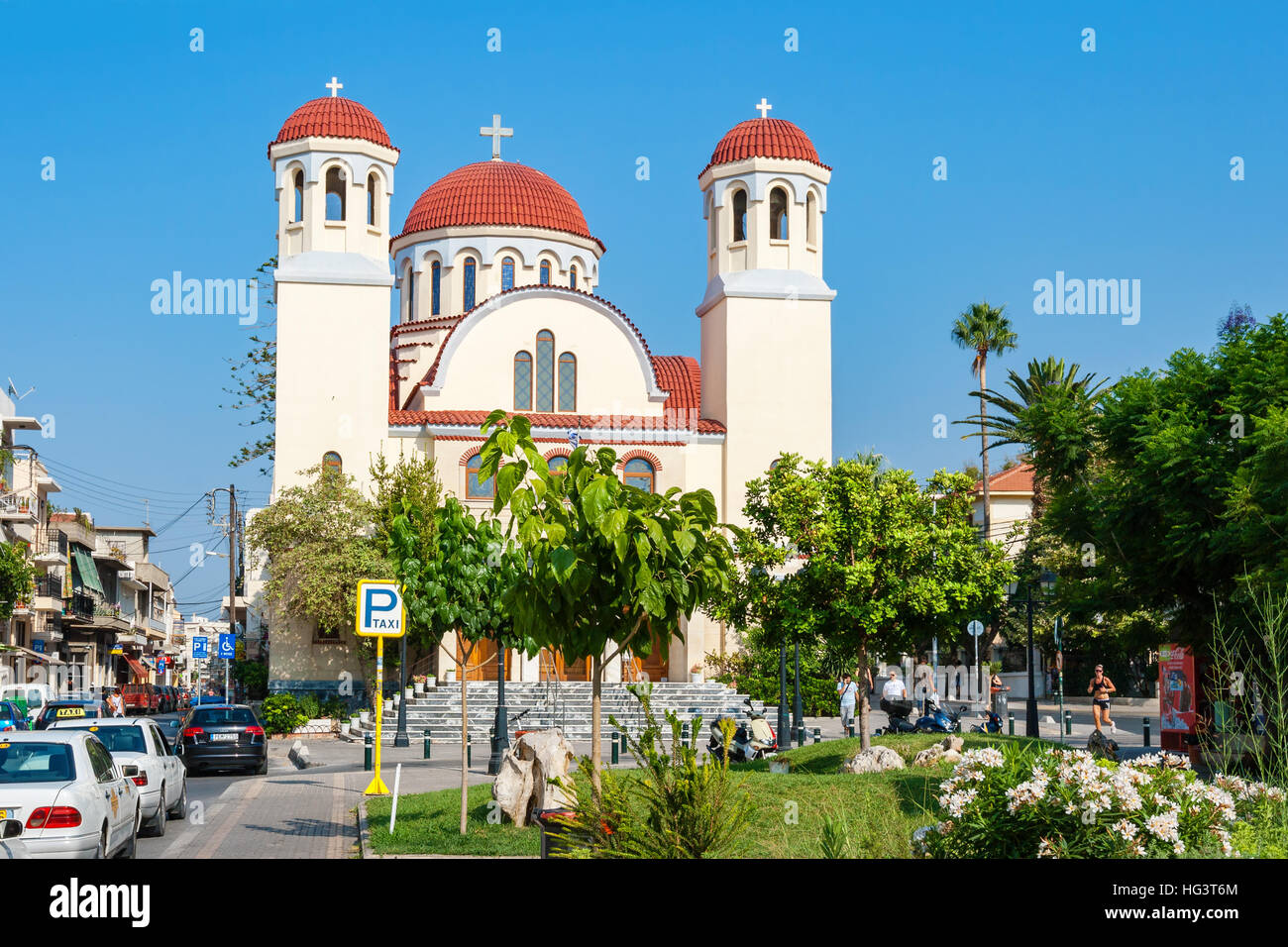 Four Martyrs Church. Rethymno, Crete, Greece Stock Photo - Alamy