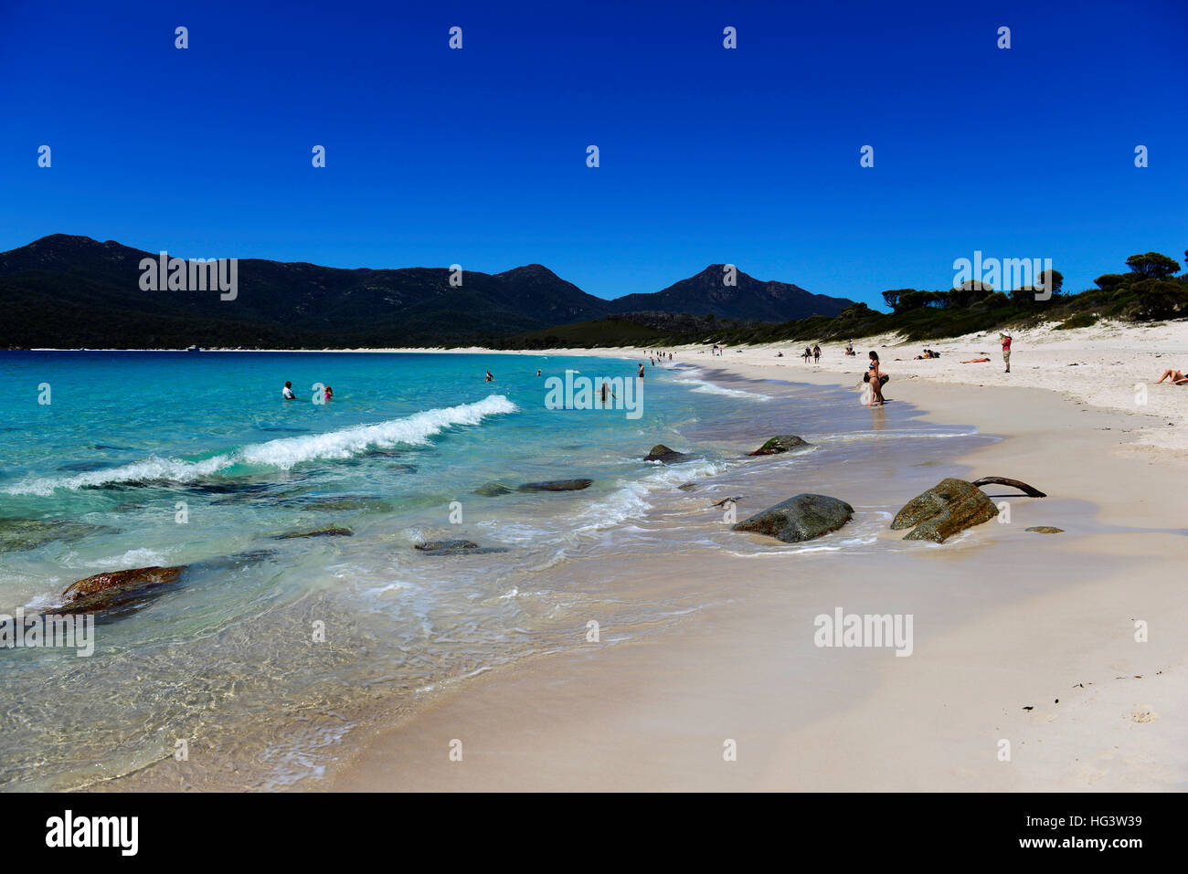 Wineglass bay in Tasmania, Australia Stock Photo Alamy