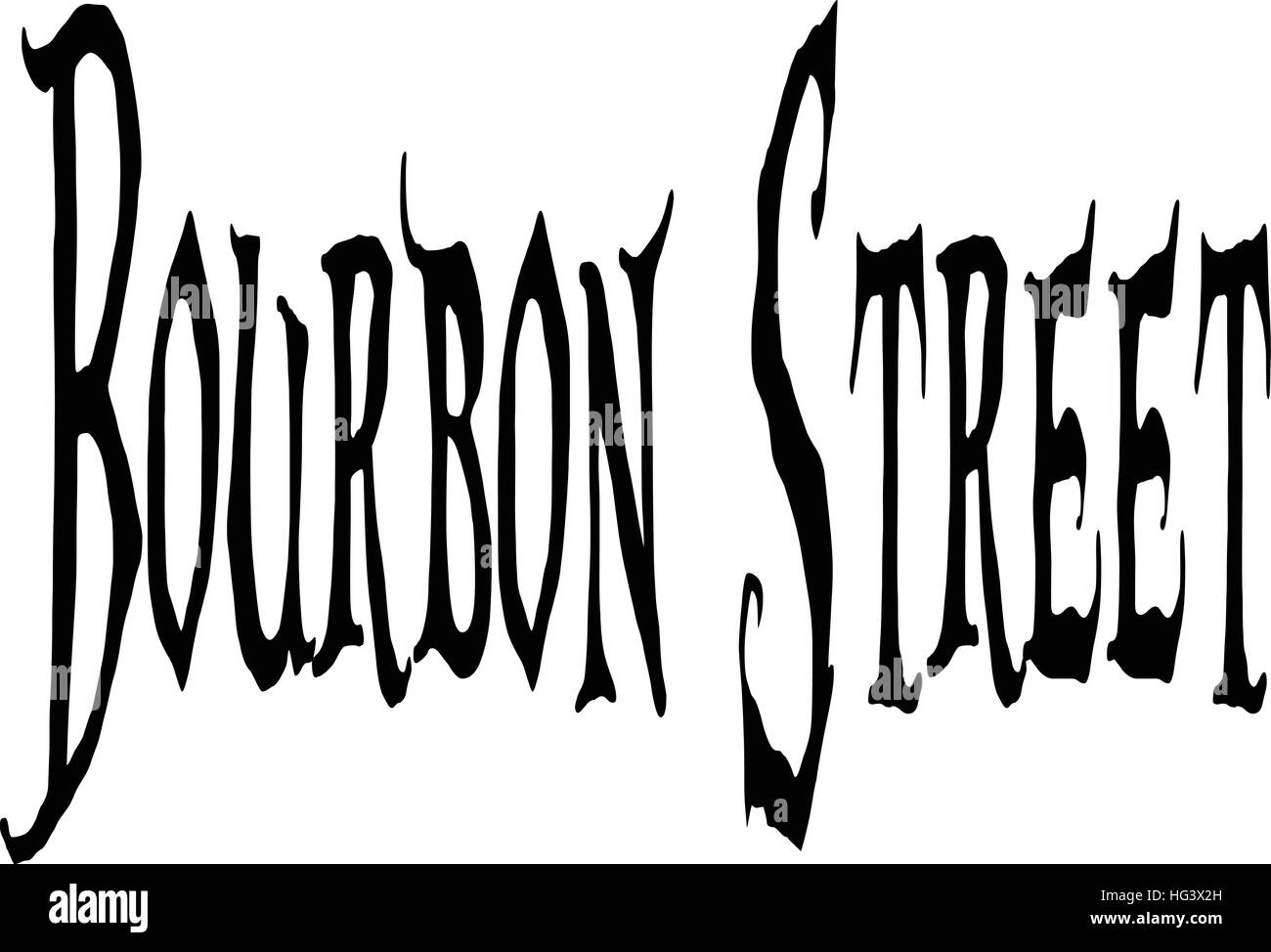 Bourbon Street sign Stock Vector Image & Art Alamy