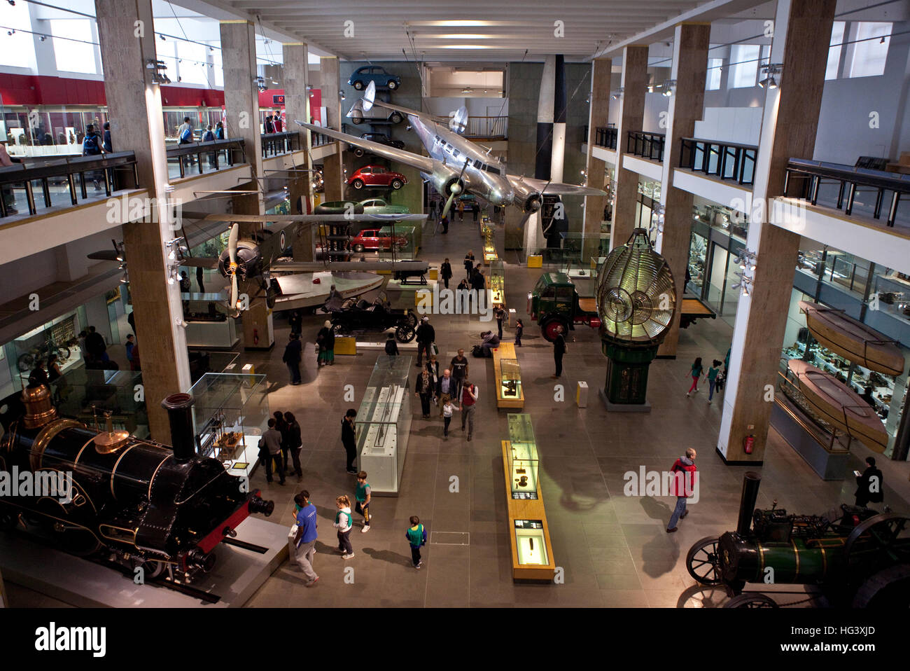 LONDON, UK - OCTOBER 22ND 2014: An interior shot of the Science Museum in London on 22nd October 2014. Stock Photo