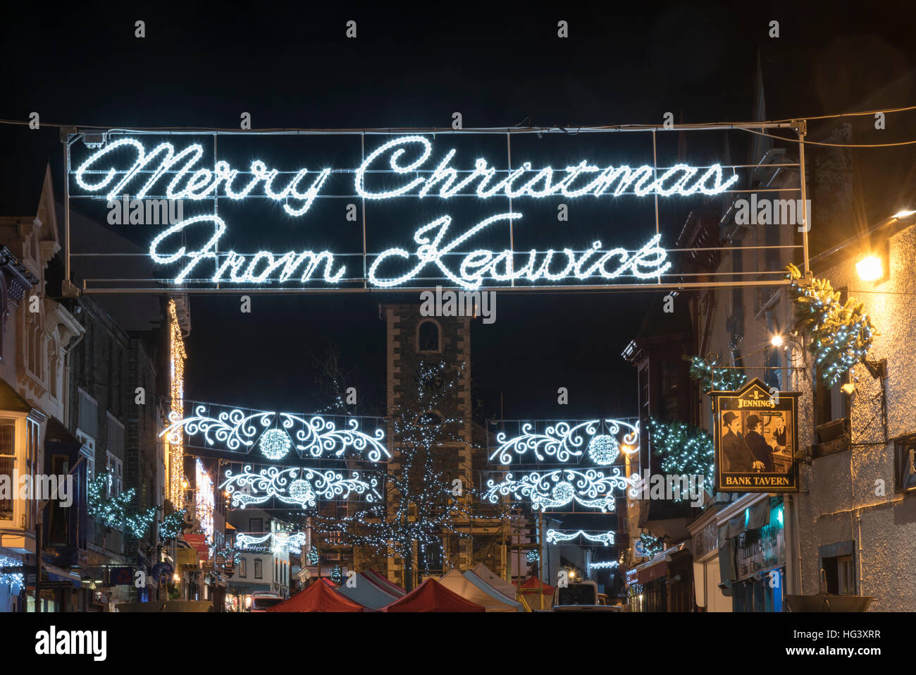 Keswick christmas lights hires stock photography and images Alamy